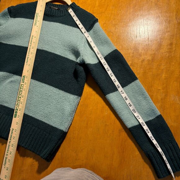Ann Taylor Womens Color Blocking Sweater green and teal size small - Picture 7 of 7